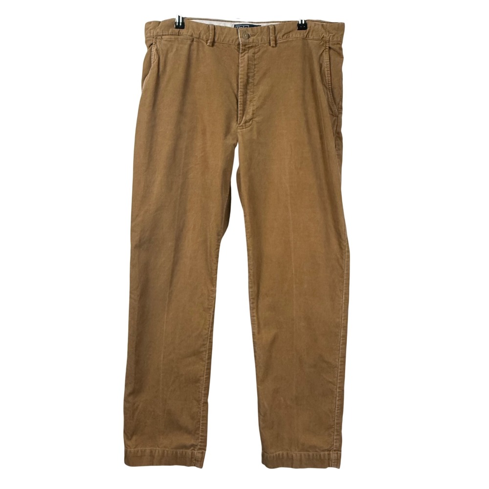 Polo Ralph Lauren Corduroy Pants Trousers Straight Leg Cotton Mens 35x32 VTG Y2K